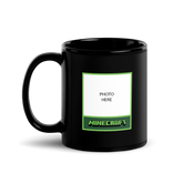 Minecraft Personalized Photo Black Mug Creeper