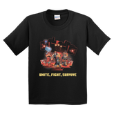Minecraft Dungeons Unite, Fight, Survive Kids Short Sleeve T-shirt