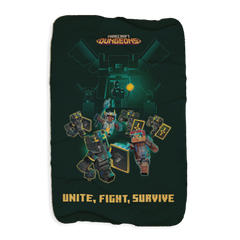 Minecraft Dungeons Unite, Fight, Survive Sherpa Blanket