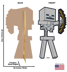 Minecraft Skeleton Cardboard Cutout Standee