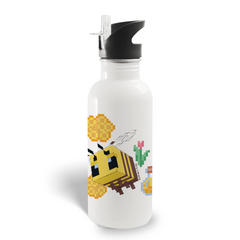 Minecraft Craft Without Limits 20 oz Screw Top Water Bottle with Straw