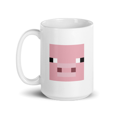 Minecraft Pig White Mug