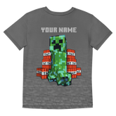 Minecraft TNT Creeper Kids Personalized T-Shirt