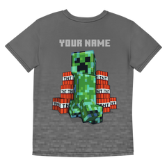 Minecraft TNT Creeper Kids Personalized T-Shirt