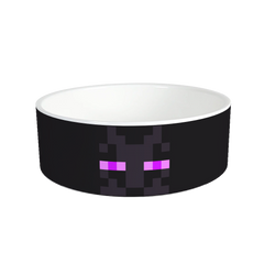 Minecraft Enderman Big Face Personalized Pet Bowl