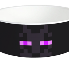 Minecraft Enderman Big Face Personalized Pet Bowl