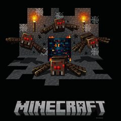 Minecraft Spider Cave Sherpa Blanket