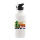 Minecraft Let's Go Out Personalized 20 oz Screw Top Water Bottle