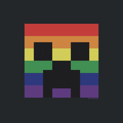 Minecraft Rainbow Creeper Kids Hooded Sweatshirt