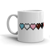 Minecraft Rainbow Life Bar White Mug