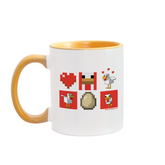 Minecraft Red Chicken Family Two-Tone Mug