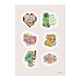 Minecraft Spring Adventure Sticker Sheet