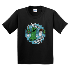 Minecraft Tis The Season Kids Short Sleeve T-Shirt