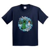 Minecraft Tis The Season Kids Short Sleeve T-Shirt