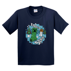 Minecraft Tis The Season Kids Short Sleeve T-Shirt