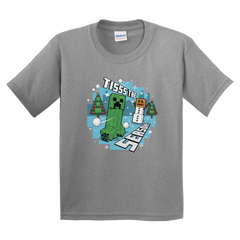 Minecraft Tis The Season Kids Short Sleeve T-Shirt