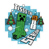 Minecraft Tis The Season Die Cut Sticker