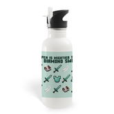 Minecraft The Pen Is Mightier Than The Diamond Sword Screw Top Water Bottle