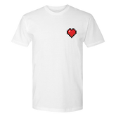 Minecraft Heart Badge Adult Short Sleeve T-Shirt