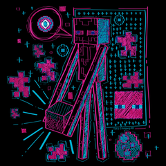 Minecraft Acid Sketch Enderman Kids Short Sleeve T-Shirt
