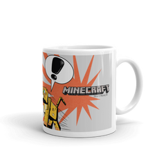Minecraft Creeper Zoom White Mug