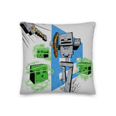 Minecraft Skeleton Throw Pillow