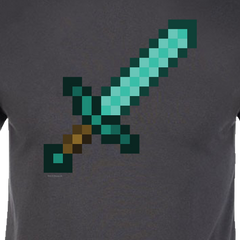 Minecraft Sword Adult Short Sleeve T-Shirt