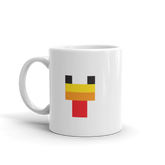 Minecraft Chicken Face White Mug
