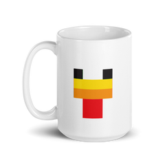 Minecraft Chicken Face White Mug