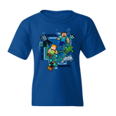 Minecraft Create, Explore, Survive Kids Short Sleeve T-Shirt