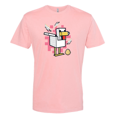 Minecraft Jolly Mobs Chicken Adult Short Sleeve T-Shirt