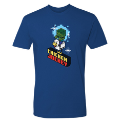 Minecraft Jolly Mobs Chicken Jockey Adult Short Sleeve T-Shirt