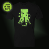 Minecraft Squid Glow In The Dark Adult Short Sleeve T-Shirt