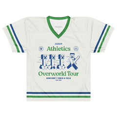 Minecraft Football Jersey Athletics Overworld Tour Personalized Name