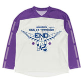 Minecraft See It Through The End Personalized Name Hockey Jersey