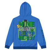 Minecraft Sleep Repeat Unisex Zip-Up Hoodie
