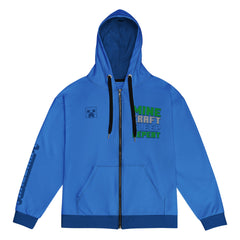 Minecraft Sleep Repeat Unisex Zip-Up Hoodie