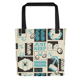 Minecraft Tote Bag Just Keep Digging