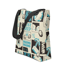 Minecraft Tote Bag Just Keep Digging