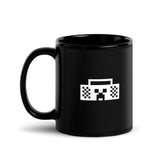 Minecraft Tuned In Creeper Black Glossy Mug