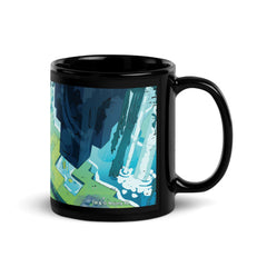 Minecraft Limited Loot Cave Explorer Black Glossy Mug