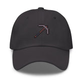 Minecraft Netherite Pickaxe Embroidered Classic Dad Hat