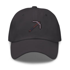 Minecraft Netherite Pickaxe Embroidered Classic Dad Hat