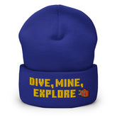 Minecraft Embroidered Beanie Dive, Mine, Explore