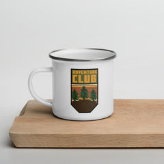 Minecraft Camping Adventure Club Enamel Campfire Mug
