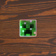 Minecraft Creeper Holographic Sticker