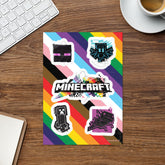 Minecraft Rainbow Sticker Sheet
