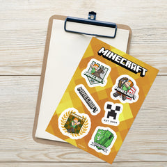 Minecraft Sticker Sheet Collegiate