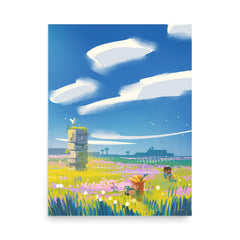 Minecraft Limited Loot Totem Field Premium Poster