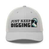 Minecraft Embroidered Trucker Hat Just Keep Digging